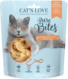 Produktbild von Cat's Love Pure Bites Gefriergetrocknete Riesengarnele für Katzen 25g - 25 g