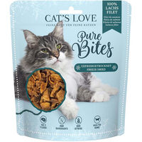 Produktbild von Cat's Love Pure Bites Gefriergetrocknetes Lachsfilet Katzensnack 50 g - 50 g
