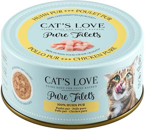 Cat's Love Pure Filets Huhn Katzenfutter für alle Altersstufen 6x100g – Bild 1 von 2