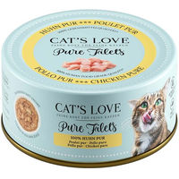 Produktbild von Cat's Love Pure Filets Huhn Katzenfutter für alle Altersstufen 6x100g