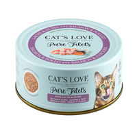 Produktbild von Cat's Love Pure Filets Huhn & Lachs Katzenfutter für alle Altersstufen 6x100g
