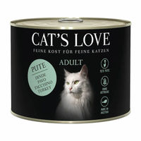 Produktbild von CAT'S LOVE Pute Pur Nassfutter Paté für erwachsene Katzen getreidefrei 6 x 200 g - 6 x 200 g