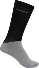 Produktbild von Catago Arty Reitsocken lang aus Baumwolle Schwarz 37/40 2er Pack