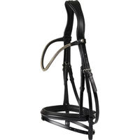 Produktbild von Catago Brooklyn Pferdetrense aus Leder in Schwarz