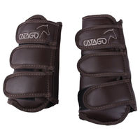 Produktbild von CATAGO Dressurgamaschen für Ponys aus Neopren Braun 4 Stück
