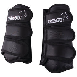 CATAGO Dressurgamaschen für Warmblut aus Neopren Schwarz 4 Stück – Bild 1 von 5