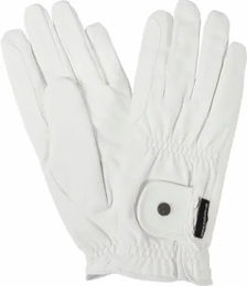 Produktbild von Catago Elite Reithandschuhe aus Kunstleder Weiß Unisex Größe 7,5