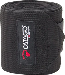 Catago Fleece-Gamaschen für Pferde 4-teilig Schwarz Größe S – Bild 1 von 3