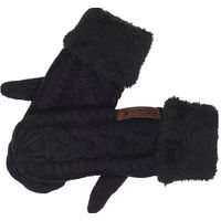 Produktbild von Catago Gestrickte Fäustlinge mit Fleece-Futter Unisex Schwarz Grau Blau
