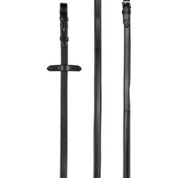 Produktbild von Catago Gummizügel für Ponys in Schwarz aus Leder