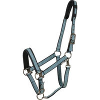 Produktbild von Catago Halfter für Ponys aus Stoff in Schwarz und Blau