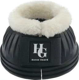 CATAGO HorseGuard Hufglocken aus Gummi mit Kunstfell Schwarz Größe S – Bild 1 von 3