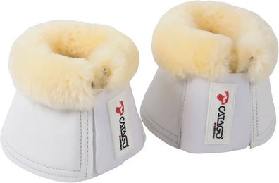Produktbild von Catago Merino Hufglocken Gamaschen aus Neopren in Weiß Größe XXL