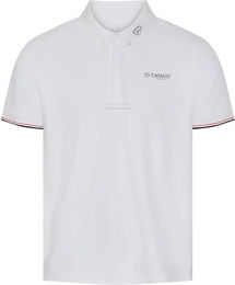 Produktbild von Catago Nevin Turnier-Poloshirt Reitshirt für Herren Sommer Schwarz Rot Weiß XXL