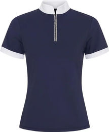Produktbild von Catago Nice Turnierpolo Damen Reitshirt Blau Größe M