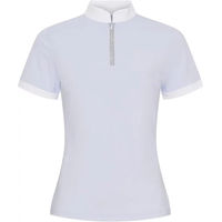 Produktbild von Catago Nice Turnierpolo Damen Reitshirt Blau Weiß XL
