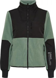 Produktbild von Catago Norma Fleece-Pullover für Damen mit Reißverschluss in Schwarz und Grün Größe XS