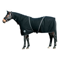 Produktbild von CATAGO Pferdedecke Fleecedecke mit Halsteil Schwarz 115cm - 115 cm