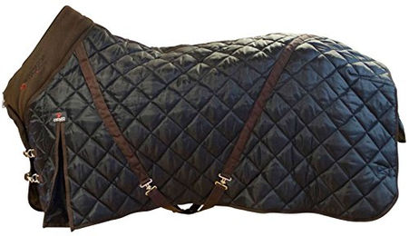 Produktbild von CATAGO Pferdedecke Stalldecke mit 500 g Füllung Schwarz Braun 145 cm - 500 g
