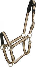 Produktbild von Catago Pony Halfter aus Stoff in Beige Gold