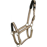 Produktbild von Catago Pony Halfter aus Stoff in Beige Gold