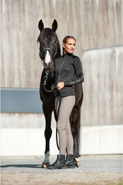 Produktbild von Catago River Reitleggings für Damen mit Full Grip und Gürtelschlaufen Braun Größe M