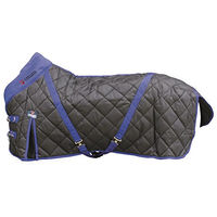 Produktbild von CATAGO Stable Pferdedecke aus Fleece schwarz/blau 125 cm - 100 g