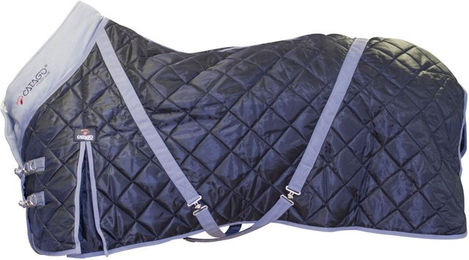 CATAGO Stalldecke für Pferde schwarz/grau 165 cm - 100 g – Bild 1 von 3