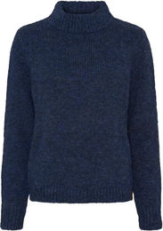 Produktbild von Catago Valerie Rollkragenpullover Damen aus Wolle Blau Grösse M