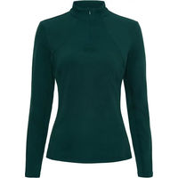 Produktbild von Catago Violetta Reitshirt Damen Winter Fleece Lila Grün XS