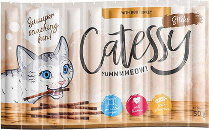 Produktbild von Catessy Crunchy Sticks BBQ Pute 150 x 5 g - 150 x 5 g