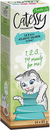 Produktbild von Catessy Katzen Häppchen in Sauce mit Lachs 14 x 85 g - 14 x 85 g
