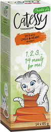Produktbild von Catessy Katzen Häppchen in Sauce mit Leber und Herz Sparpaket 28 x 85 g - 28 x 85 g