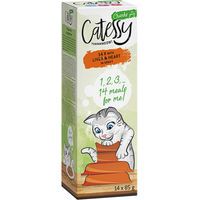Produktbild von Catessy Katzen Häppchen in Sauce mit Leber und Herz Sparpaket 28 x 85 g - 28 x 85 g