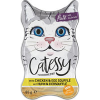 Produktbild von Catessy Katzen Nassfutter Paté mit Huhn und Eiersoufflé getreidefrei 18 x 85 g - 18 x 85 g