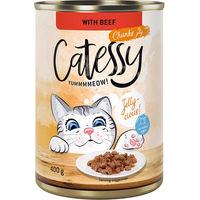 Produktbild von Catessy Katzenfutter Rind in Gelee 12 x 400 g ohne Zucker und Konservierungsstoffe - 12 x 400 g