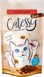 Produktbild von Catessy Knabber-Snacks Leckerli mit Rind, Geflügel und Lachs Sparpaket 15 x 65 g - 5 x 65 g