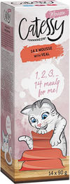 Produktbild von Catessy Mousse für Katzen mit Kalb getreidefrei 14 x 90 g - 14 x 90 g