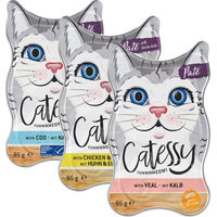 Produktbild von Catessy Schälchen Paté Mixpaket für Katzen mit Kalb, Huhn und Kabeljau getreidefrei 54 x 85 g - 54 x 85 g