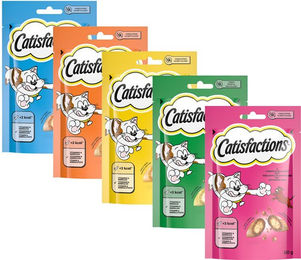 Catisfactions Katzenleckerlis Lachs und Huhn für alle Altersstufen 60 g – Bild 1 von 5