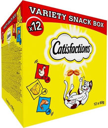 Produktbild von Catisfactions Katzenleckerlis Mega Box 12 x 60 g