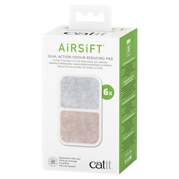 Catit AiRSiFT Dual Action Geruchsreduzierende Pads für Katzentoiletten 6er-Pack – Bild 1 von 12