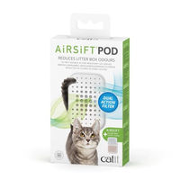 Produktbild von Catit AiRSiFT Pod wiederverwendbarer Filterpadhalter zur Reduzierung von Katzentoilettengerüchen in Weiß