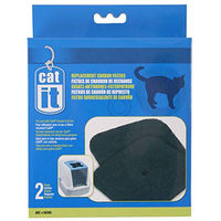 Produktbild von Catit Aktivkohlefilter Ersatzfilter für Katzentoiletten mit Abdeckung 2er Pack