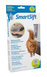 Catit biologisch abbaubare Einlagen für die SmartSift Katzentoilette Weiß Größe L – Bild 1 von 3