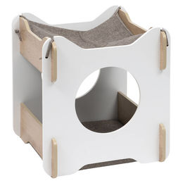 Catit Cabana Kratzbaum für Katzen aus Holz in Weiß – Bild 1 von 1
