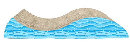 Produktbild von Catit Cat Love Kratzbrett Welle aus Pappe mit Katzenminze 49 x 21 x 8,5cm