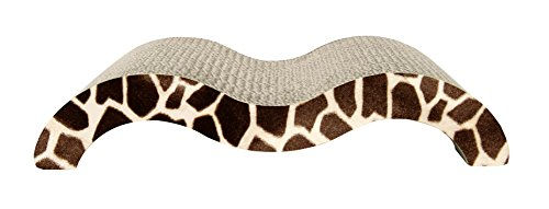 Catit CatLove Kratzbrett Giraffe aus Kratzpappe mit Katzenminze Braun 45 x 22 x 9cm – Bild 1 von 2