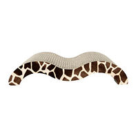 Produktbild von Catit CatLove Kratzbrett Giraffe aus Kratzpappe mit Katzenminze Braun 45 x 22 x 9cm