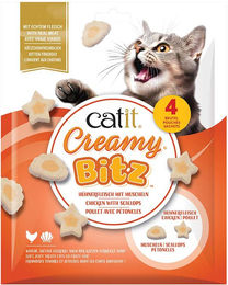 Catit Creamy Bitz Katzenleckerli Huhn und Jakobsmuscheln 4 x 12 g – Bild 1 von 1